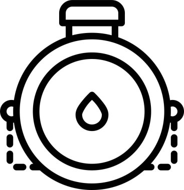 su Ağı simgesi basit illüstrasyon