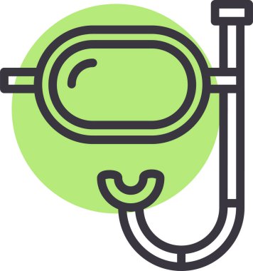 Gözlük. Web simgesi basit illüstrasyon 