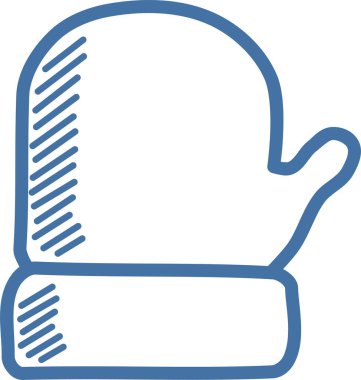 eldiven ağı simgesi basit illüstrasyon