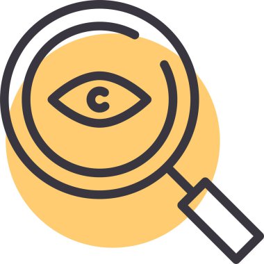 arama web simgesi, basit vektör illüstrasyonu 