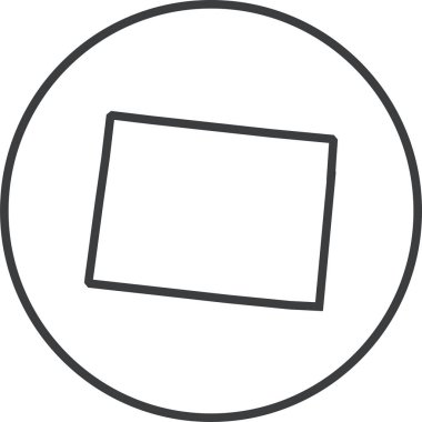  Colorado durum haritası vektör illüstrasyonuName