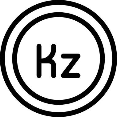 kwanza web simgesi, basit vektör illüstrasyonu 