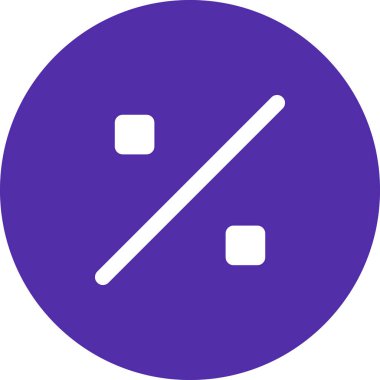 yüzde web simgesi basit illüstrasyon