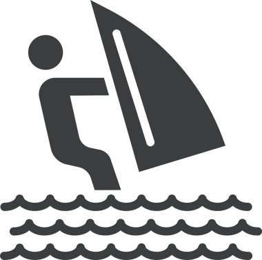 Sörf. Web simgesi basit illüstrasyon