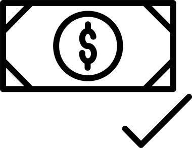 ödeme web simgesi, basit vektör illüstrasyonu