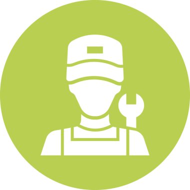 Miğferli bir adamın vektör çizimi