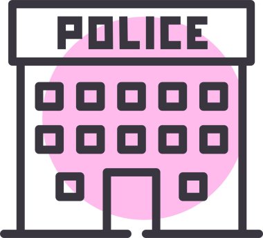 Otelde. Web simgesi basit illüstrasyon