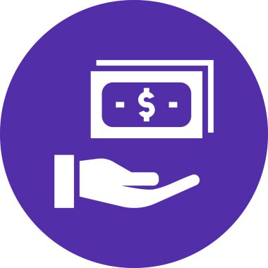 ödeme web simgesi, basit vektör illüstrasyonu