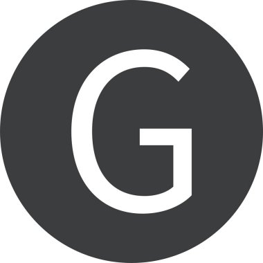 Bir b simgesinin vektör illüstrasyonu