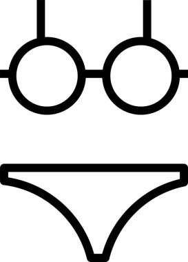 Sütyen. Web simgesi basit illüstrasyon