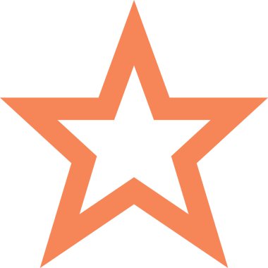 Yıldız. Web simgesi basit illüstrasyon