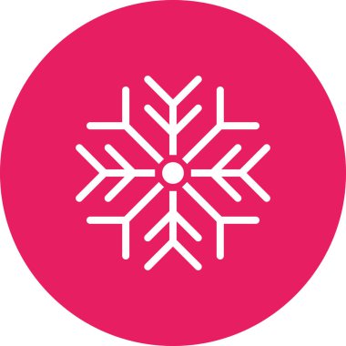 Kar tanesi. Web simgesi basit illüstrasyon 