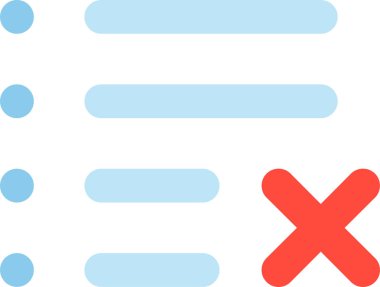 Eksi vektör simgesini kaldır. biçim iki renkli düz sembol, yumuşak mavi renkler, yuvarlak açılar, beyaz arkaplan