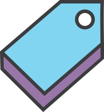 satış veya alışveriş web simgesi, basit illüstrasyon