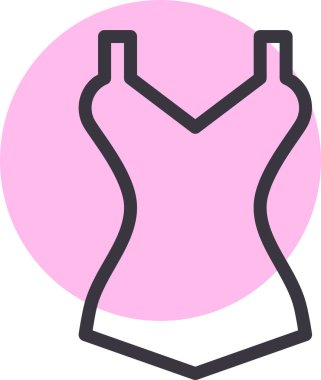 Sütyen. Web simgesi basit tasarım