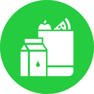 Süt. Web simgesi basit illüstrasyon 