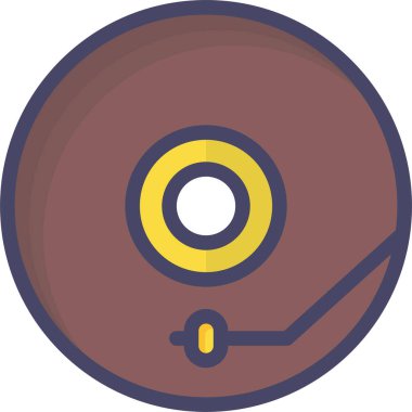 DJ simgesinin vektör illüstrasyonu