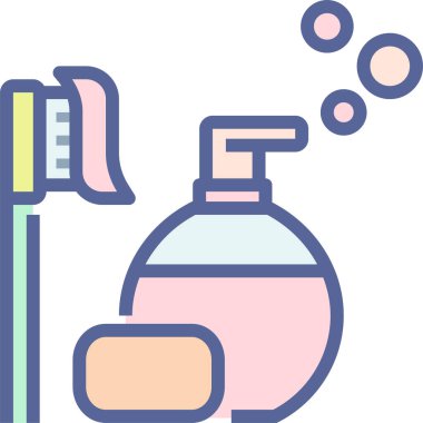 Hijyen. Web simgesi basit illüstrasyon