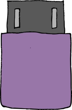 Çizgi film tost makinesi karalaması.