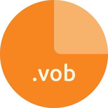 vob dosya biçiminin vektör illüstrasyonu