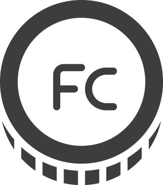 Franc, soyut vektör logo şablonu