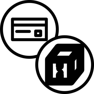 Para için. Web simgesi basit illüstrasyon