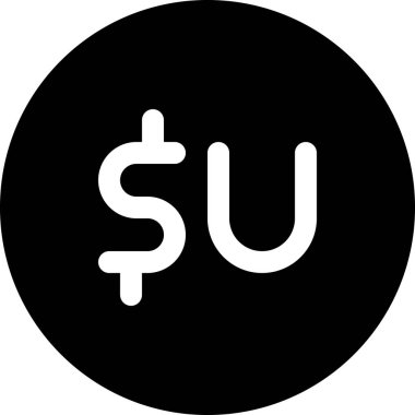 Peso para birimi web simgesi vektör çizimi 