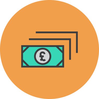 finans ve iş web simgesi, basit vektör illüstrasyonu 