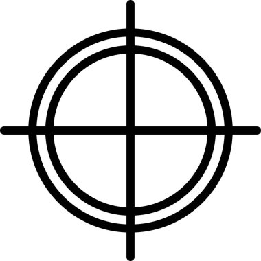 Hedef. Web simgesi basit illüstrasyon