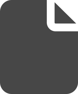 Bir belge dosya simgesinin vektör illüstrasyonu 