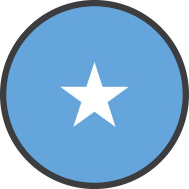 Somali ülke bayrağı, vektör illüstrasyonu 