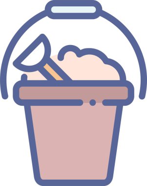 Kova. Web simgesi basit illüstrasyon