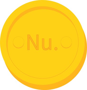 Altın sikke web simgesi basit illüstrasyon 