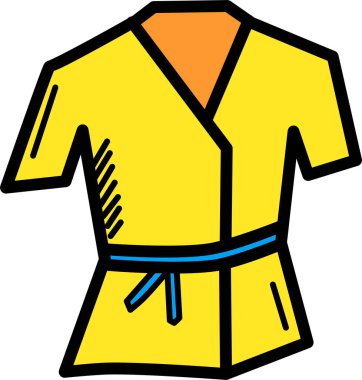 Bir spor ceketin vektör çizimi