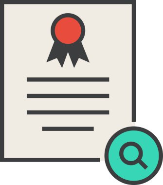 arama web simgesi, basit vektör illüstrasyonu 