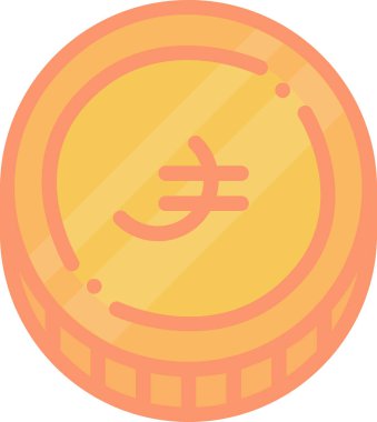 Rupi para birimi web simgesi, basit vektör illüstrasyonu 