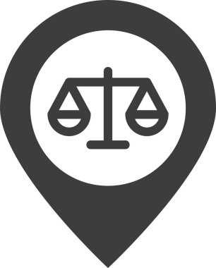 Hukuk ve adalet. Basit resimleme