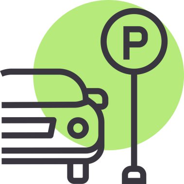 Park simgesinin vektör illüstrasyonu