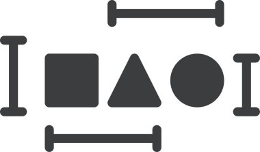 Koşu bandı. Web simgesi basit tasarım