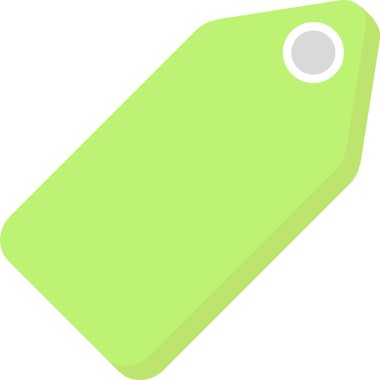 Etiket. Web simgesi basit illüstrasyon 