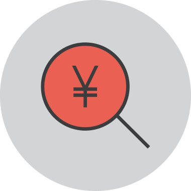 arama web simgesi, basit vektör illüstrasyonu