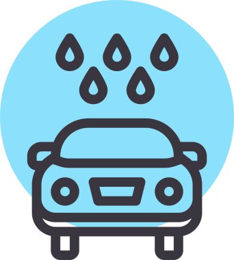 Yıka arabayı. Web simgesi basit illüstrasyon