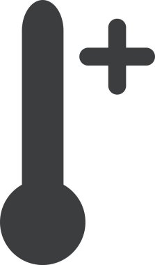 Termometre. Web simgesi basit tasarım
