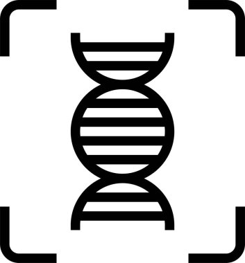 DNA simgesi vektör illüstrasyonu 