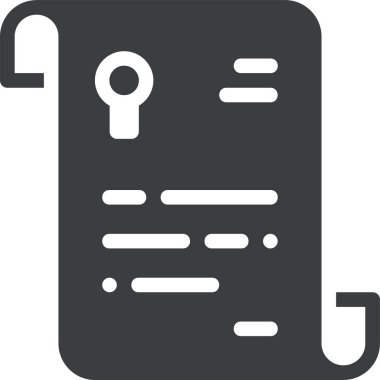 Belge simgesinin vektör illüstrasyonu 