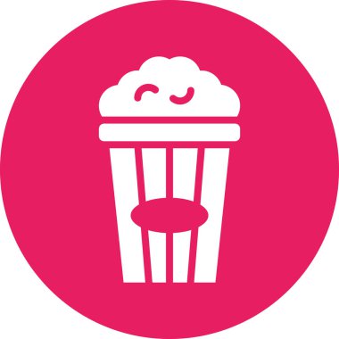 patlamış mısır ikonu vektör illüstrasyonu