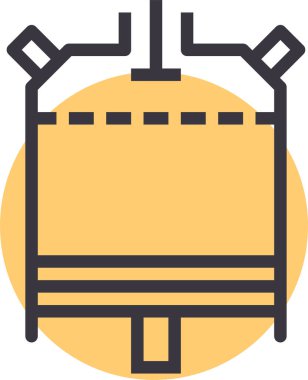 Yemek. Web simgesi basit illüstrasyon