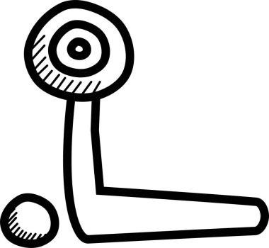 Felç oyunları. Web simgesi basit illüstrasyon