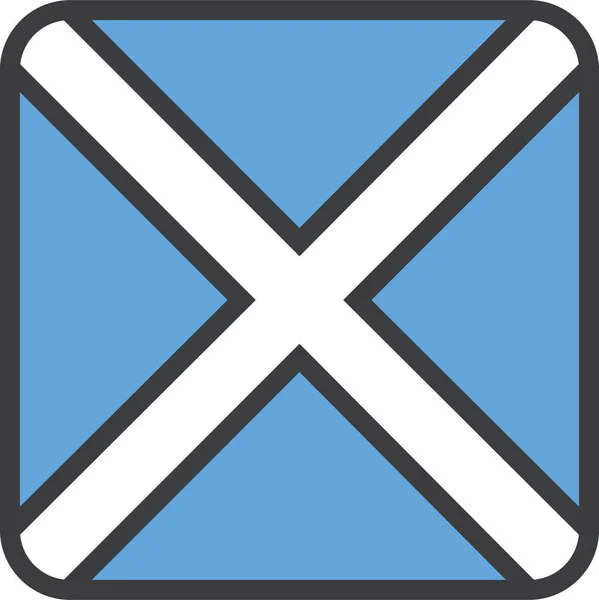 Bandera Del País Escocia Ilustración Vectorial — Vector de stock