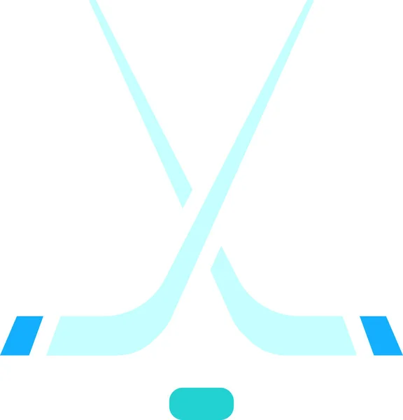 Eishockey Web Ikone Einfache Vektorillustration — Stockvektor